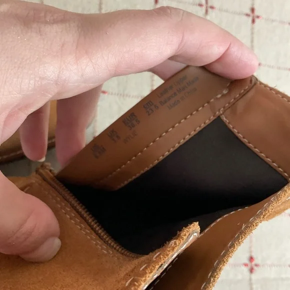 Naturalizer “Wylie” Tawny Brown Suede Wedge Platform Ankle Boots Size 6.5 - Picture 8 of 10